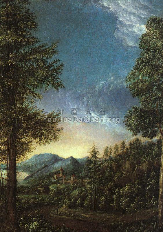 雷根斯堡附近的多瑙河谷风景 - 阿尔布雷希·阿尔特多费尔